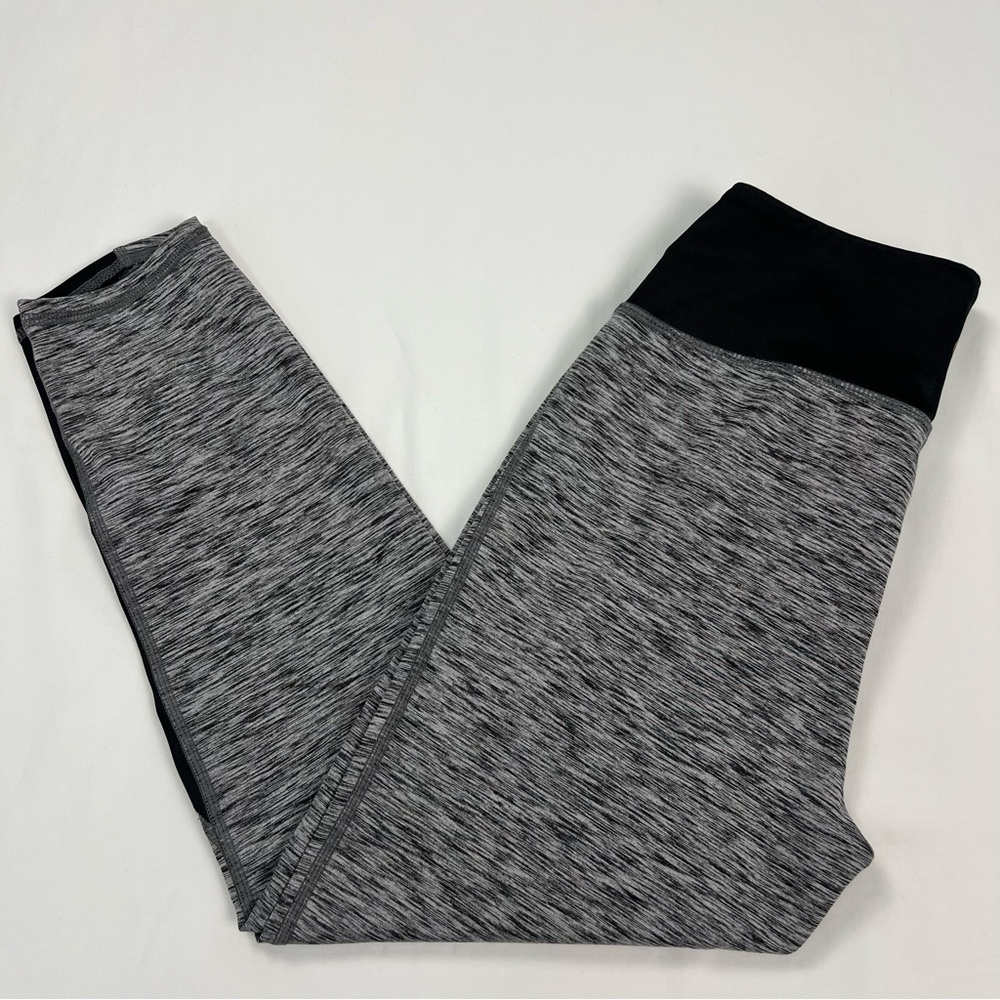 Manduka Gray and Black Leggings, Size: Medium